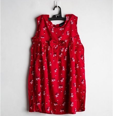 Megenta Floral Yoke Frock / 9_10 years