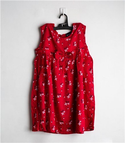 Megenta Floral Yoke Frock / 9_10 years