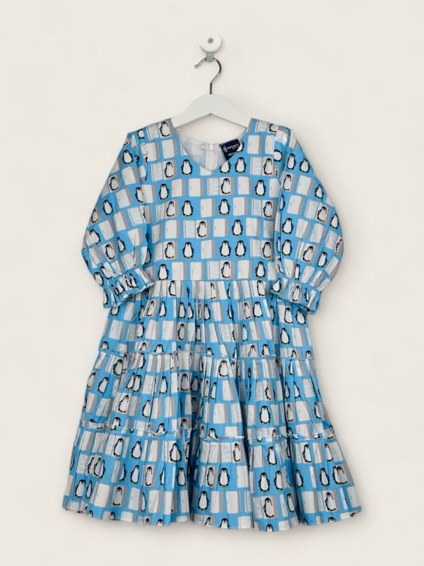 Penquin Frilled Cotton Frock/8-9 Years