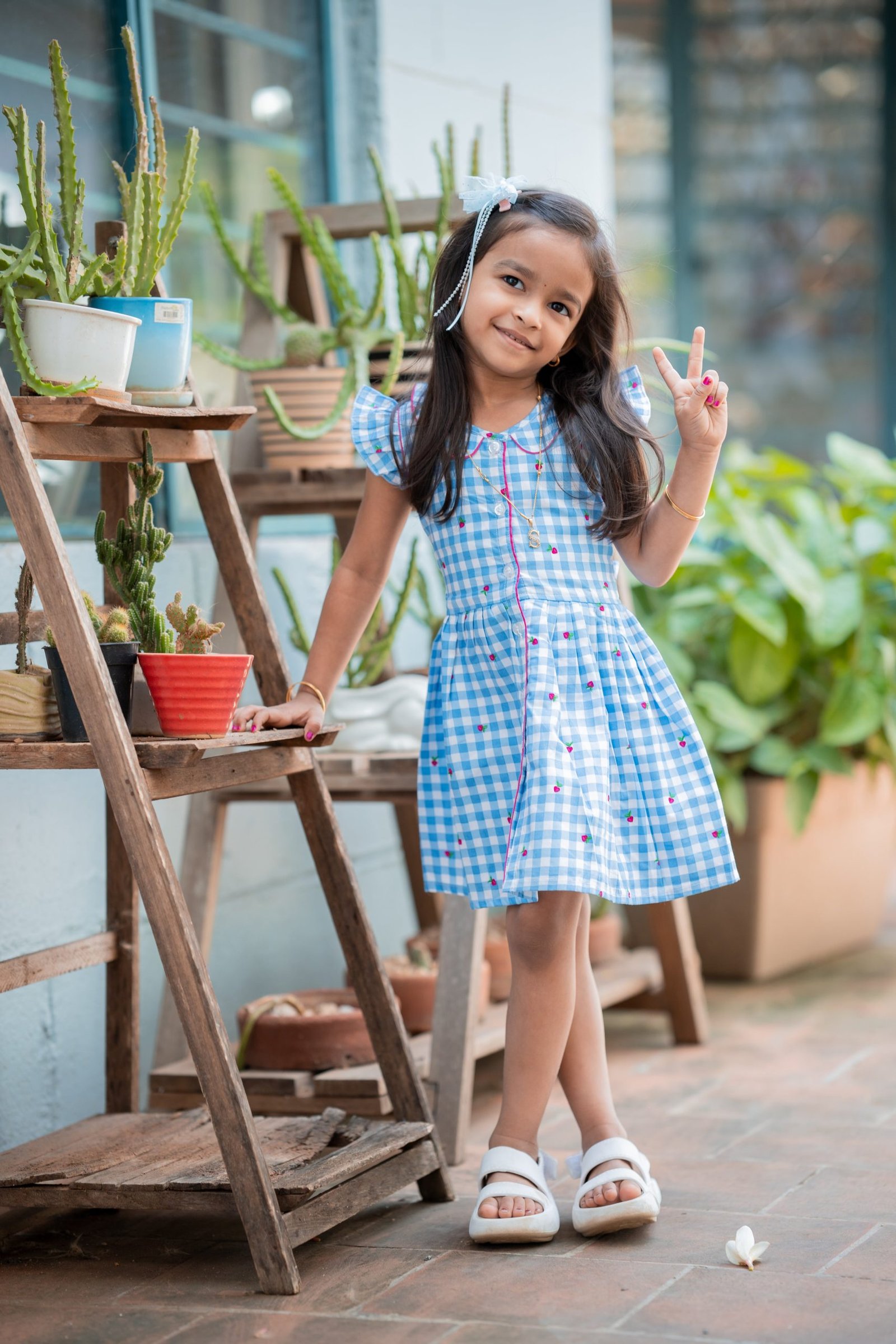 Summer Green Cotton Gown