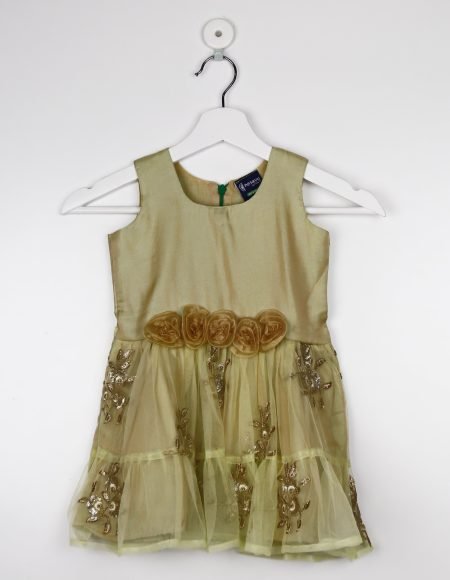The Green and Gold Party Frock