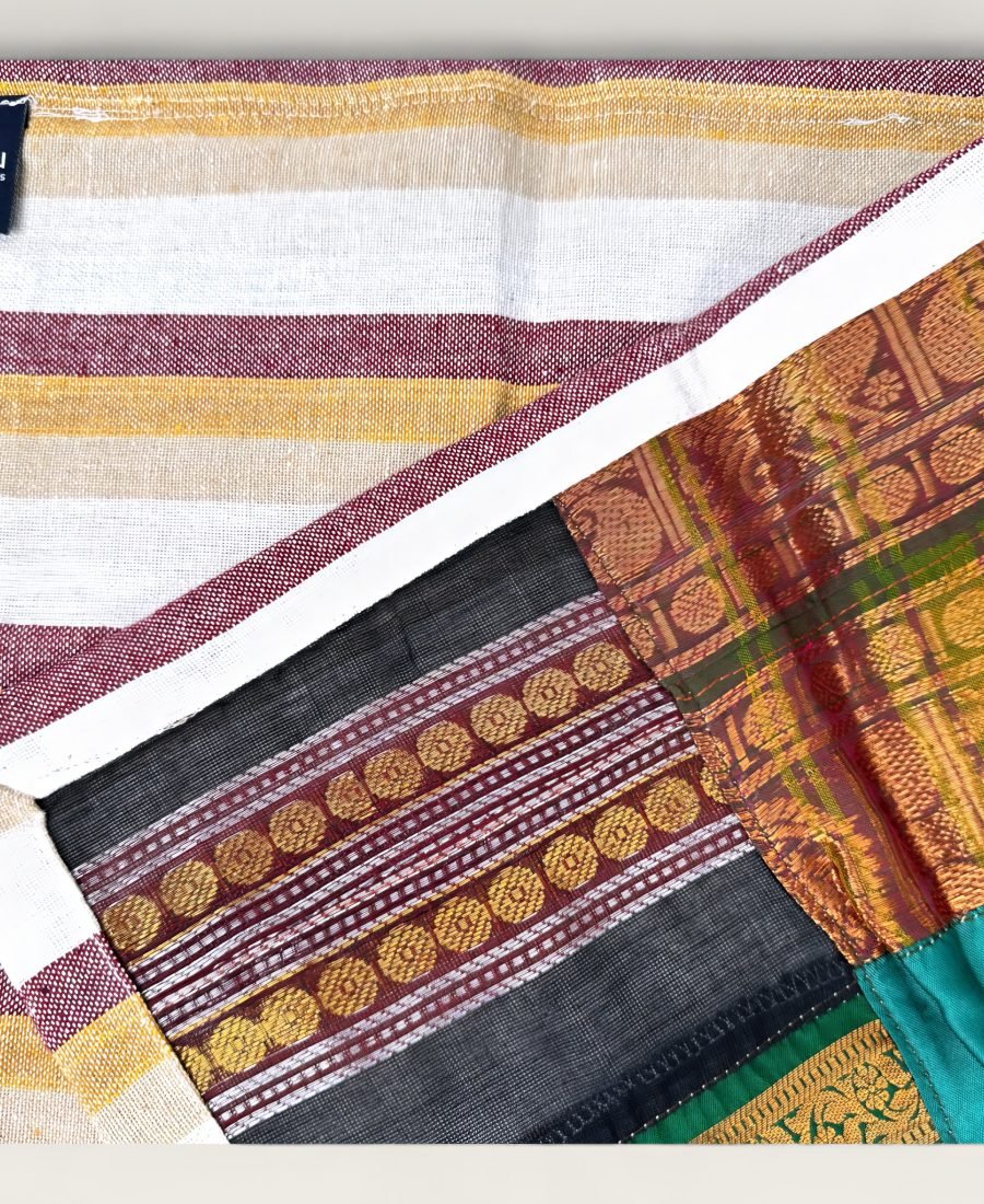 Multi Colour Cotton Patch Work Baby Blankets/Medium
