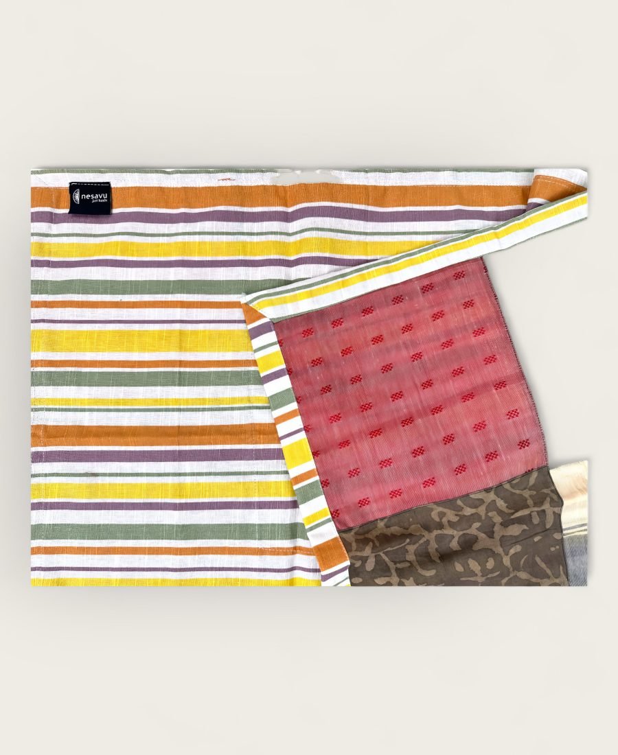 Multi Colour Artsilk Table Cloth/Small