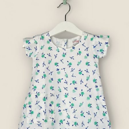 A Line White Cotton Frock/2-3Years