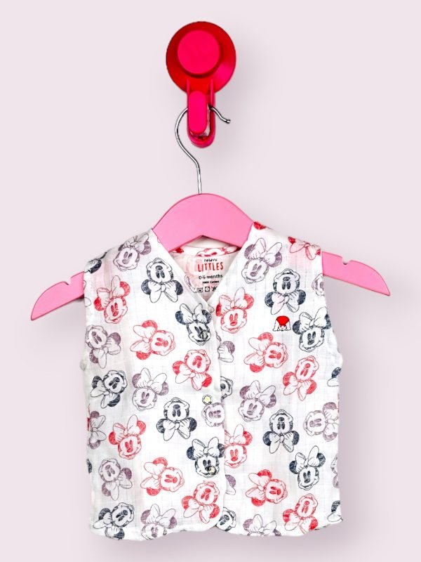 Mickey Mouse (Red&Black)Sleeveless Jabla/0-6 Month