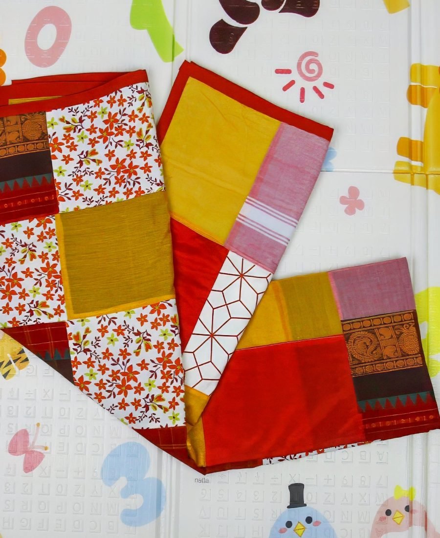 Bed Time Patch Work Quilt Three Layer Large Size