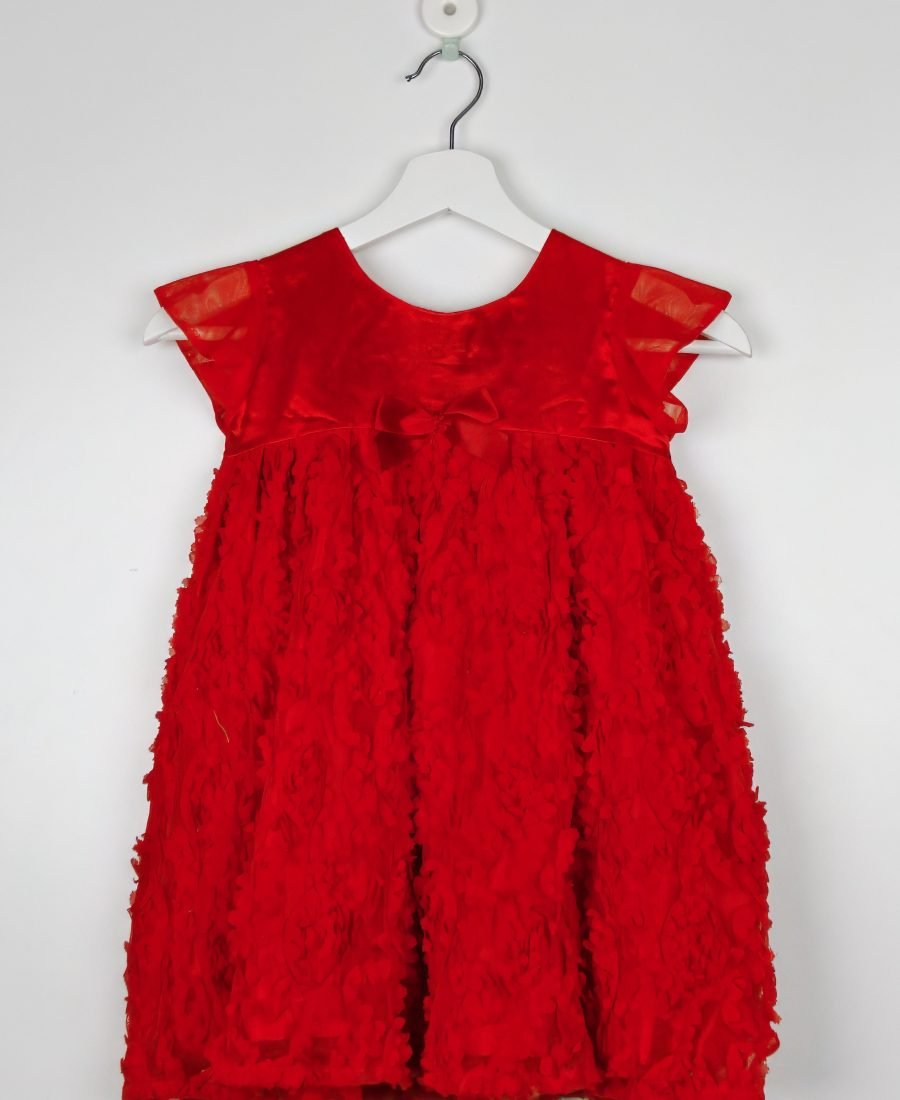 Red Fluffy Party Frock