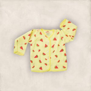 Muslin Jabla Yellow Water Melon/0_6 Months full sleeve