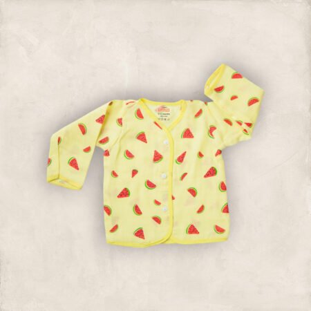 Muslin Jabla Yellow Water Melon/0_6 Months full sleeve