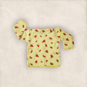Muslin Jabla Yellow Water Melon/0_6 Months full sleeve