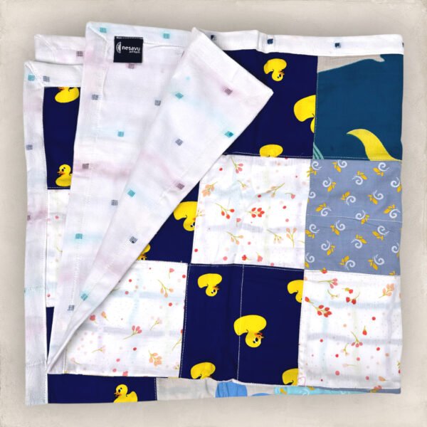 Multi Colour Cotton Patch Work Baby Blankets/Medium