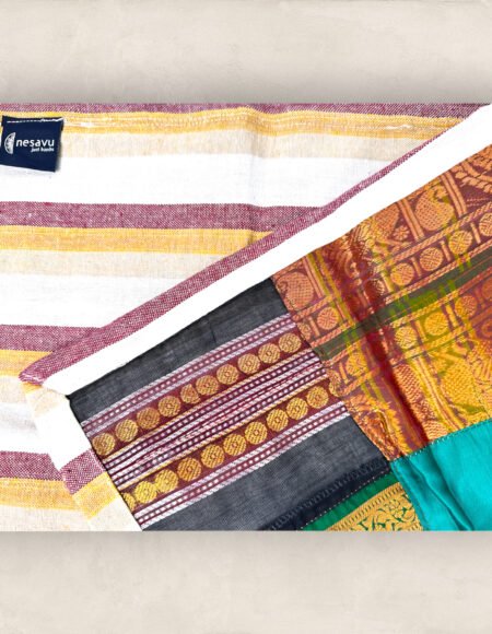 Multi Colour Artsilk Table Cloth/Small