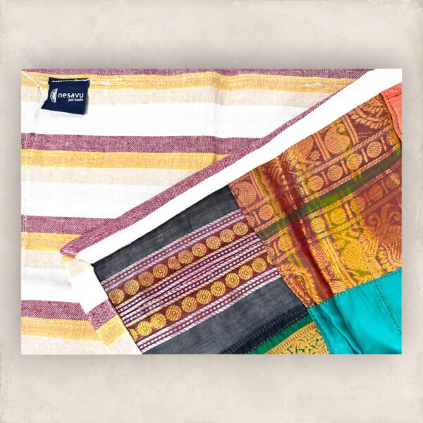 Multi Colour Artsilk Table Cloth/Small