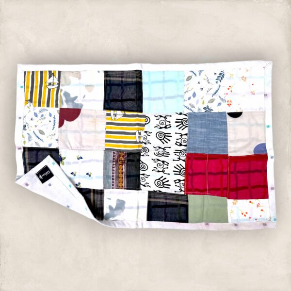 Multi Colour Artsilk Table Cloth/Small