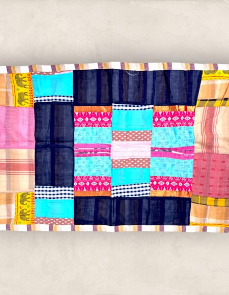 Multi Colour Cotton Patch Work Baby Blanket/Medium
