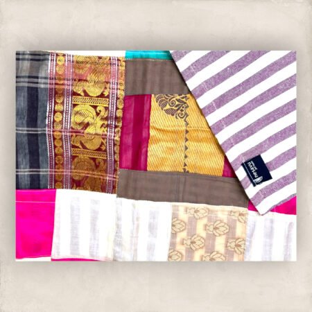 Multi Colour Artsilk Table Cloth/Small