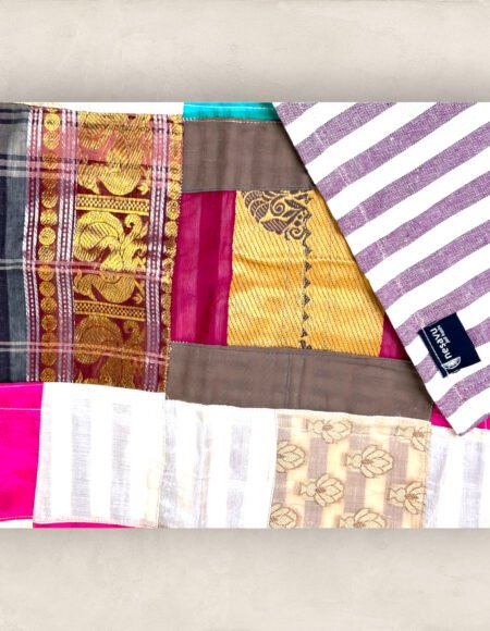 Multi Colour Artsilk Table Cloth/Small