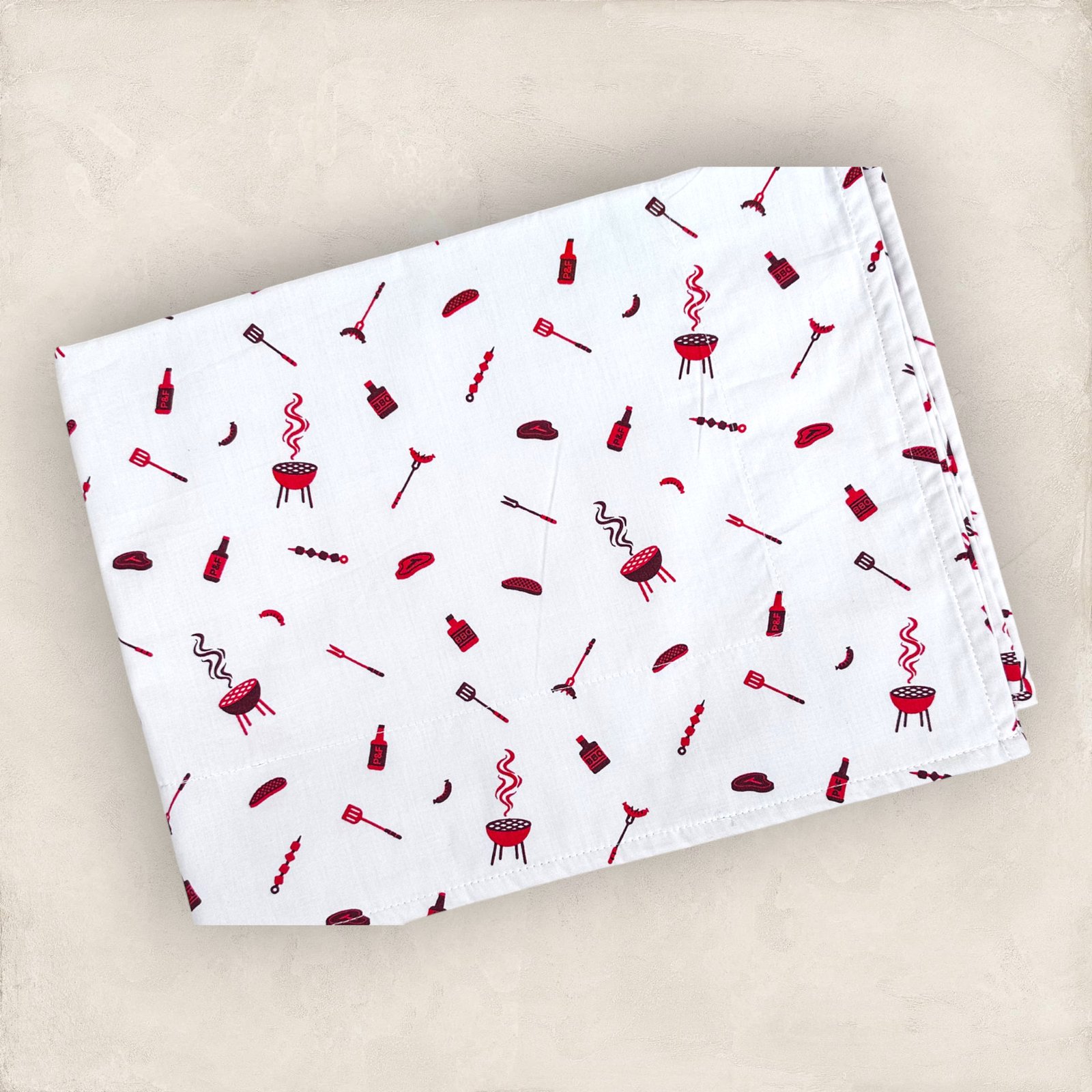 Kitchen Sets Print Two Layered Cotton Holding Sheet