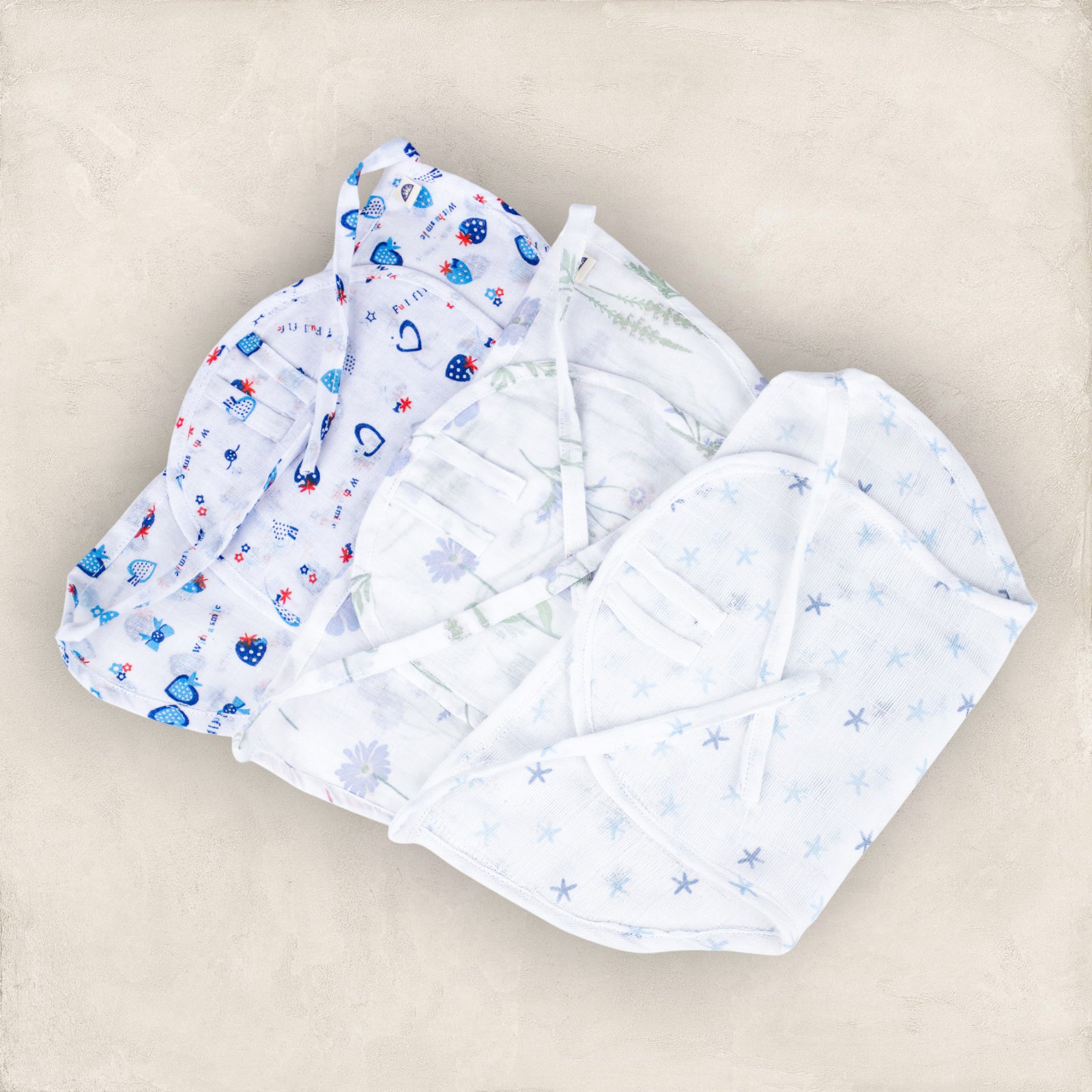 Organic Cotton Muslin Nappy / Set Of Two 3_6 Month