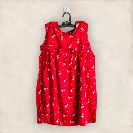 Megenta Floral Yoke Frock / 2_3 years