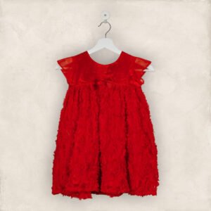 Red Fluffy Party Frock/6-7 Years