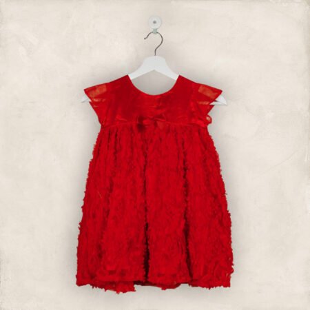 Red Fluffy Party Frock/6-7 Years