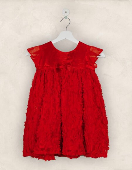 Red Fluffy Party Frock/6-7 Years