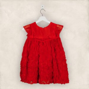 Red Fluffy Party Frock/6-7 Years