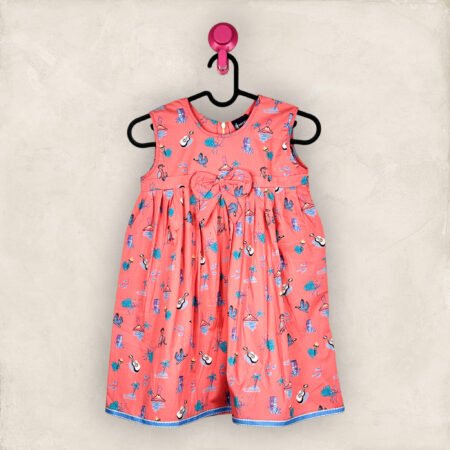 Pink Caribbean Frock/9_10 years