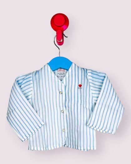 Blue Stripe Full Sleeve Jabla/6-12 Month