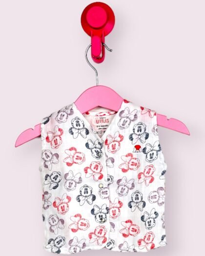 Mickey Mouse (Red&Black)Sleeveless Jabla/6-12 Month