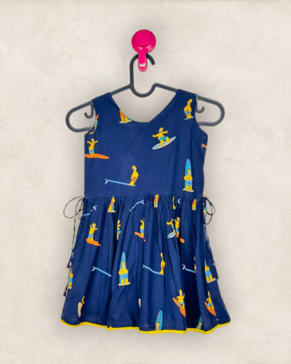 Navy Blue Skate Board Frock