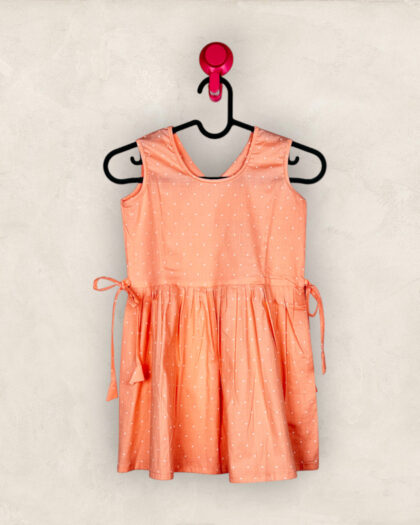 Peach Polka Dot Frock