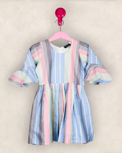 Pastel Print Sleeve Frock