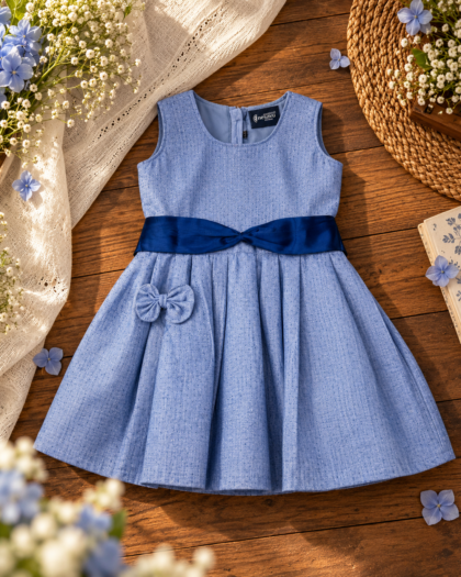 Sleeveless Bow Frock