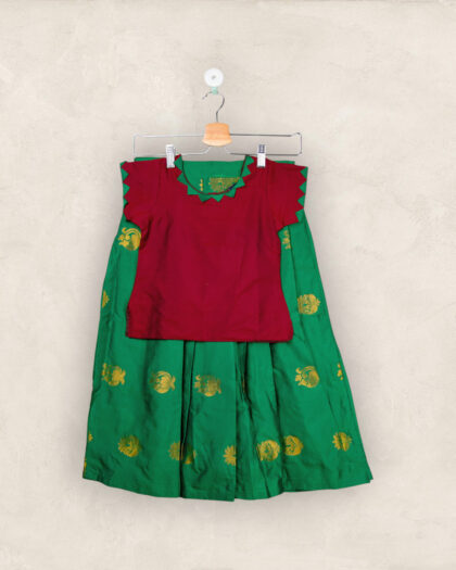 Dark Green With Coffee Brown