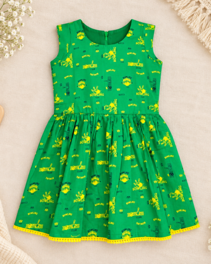 Green Frock With Mega Sleeve