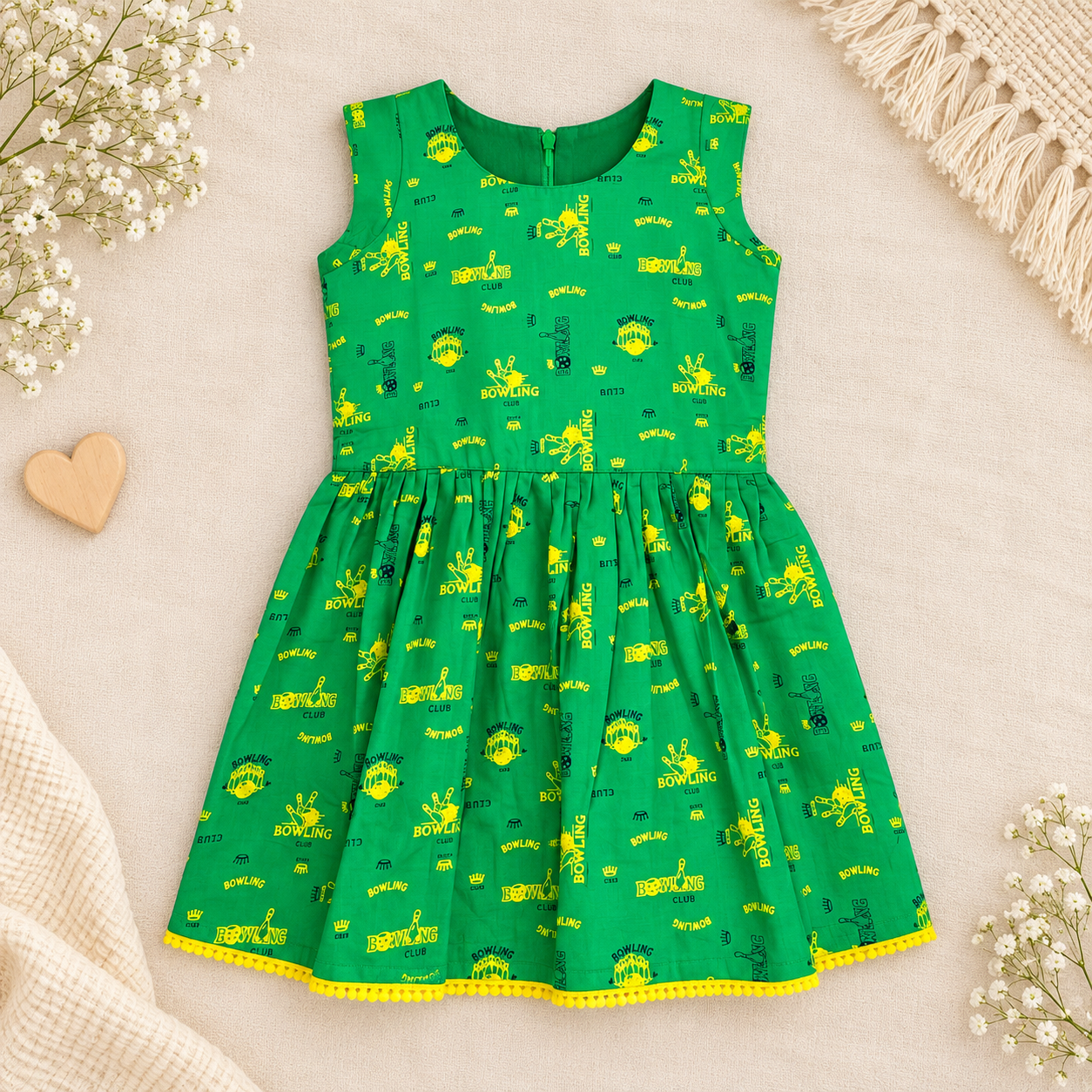 Green Frock With Mega Sleeve