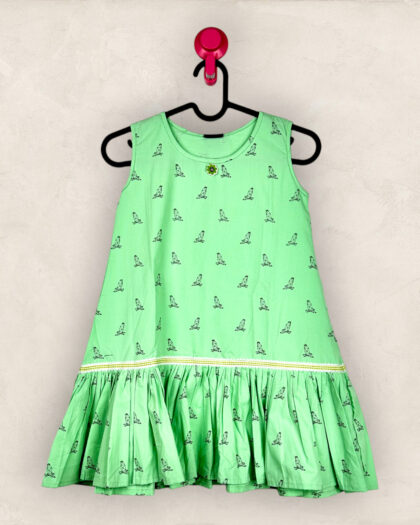 Pista Line Bird A Line Frock