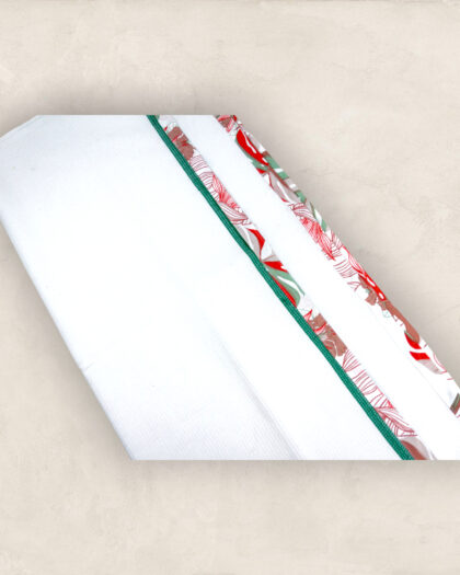 Honey Comb Multi Colour Lead Print Bordered Baby Towel/Single