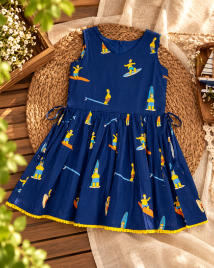 Navy Blue Skate Board Frock