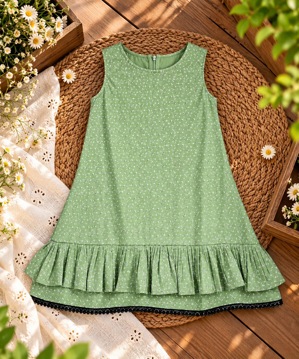 Olive Frill Frock