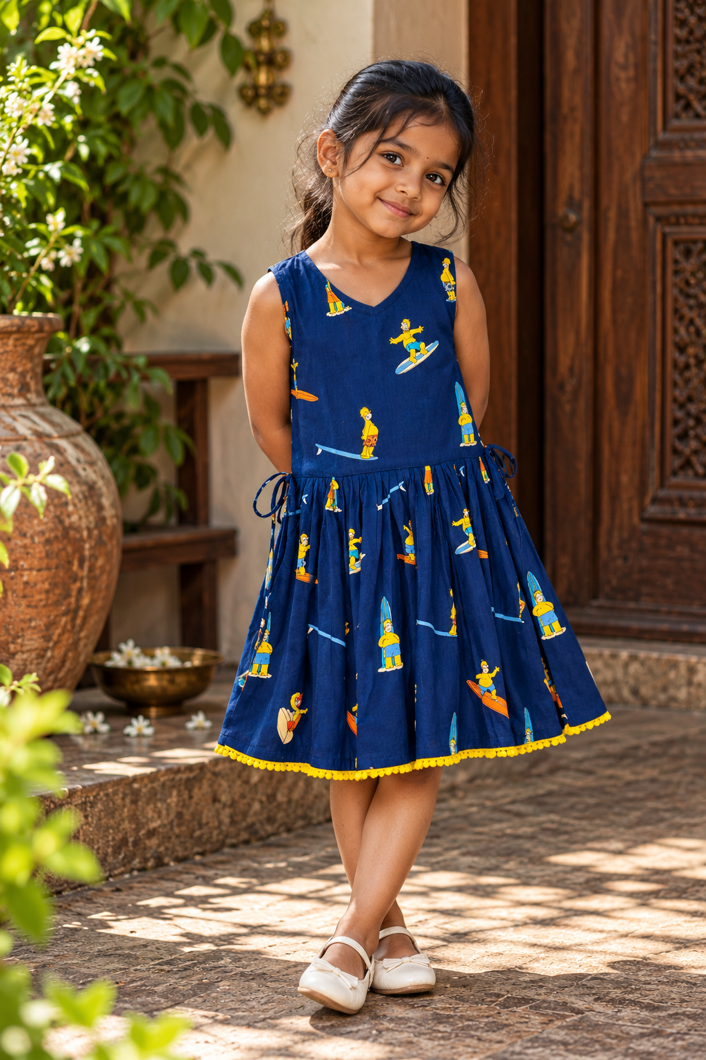Navy Blue Skate Board Frock - Image 2