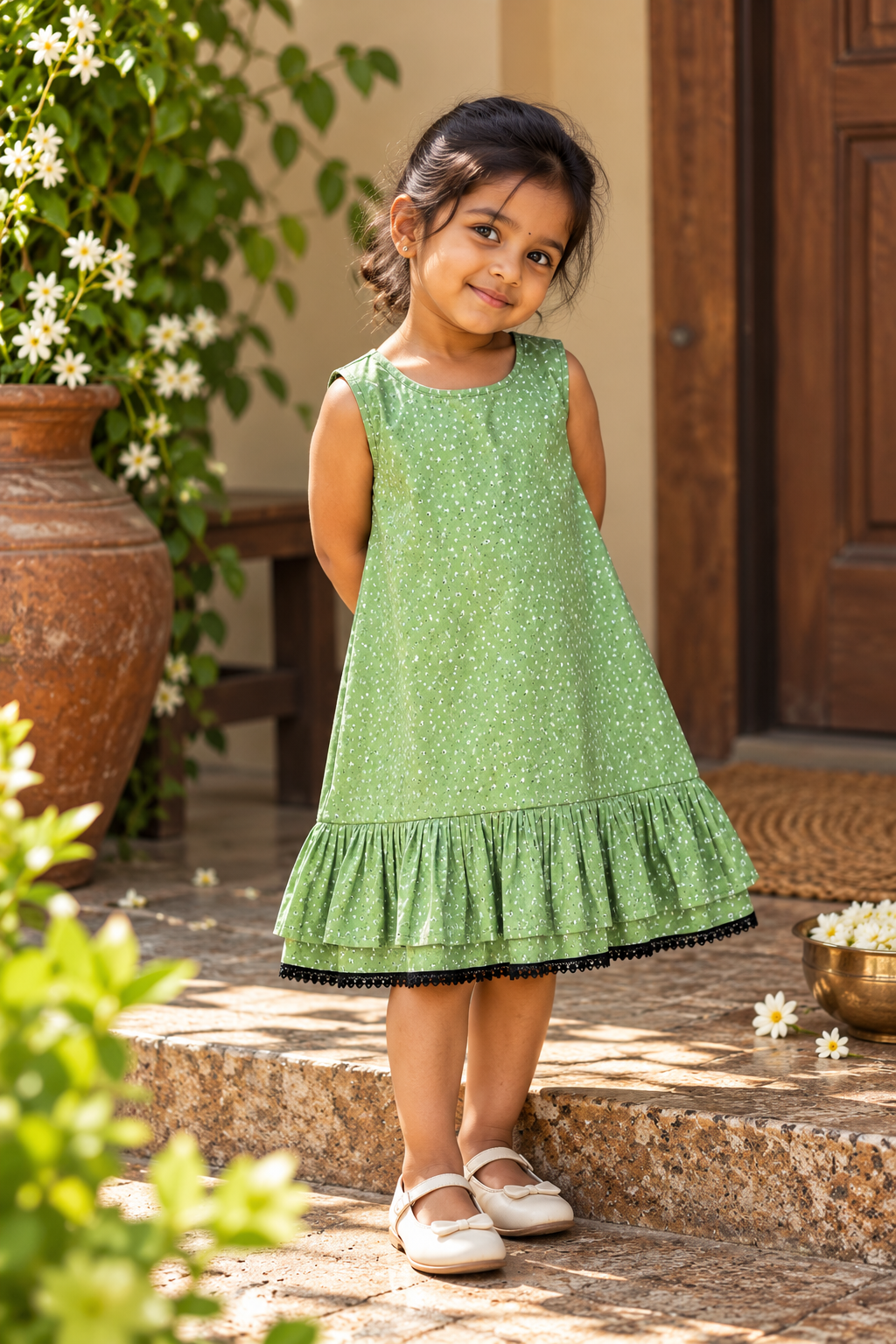 Olive Frill Frock - Image 2