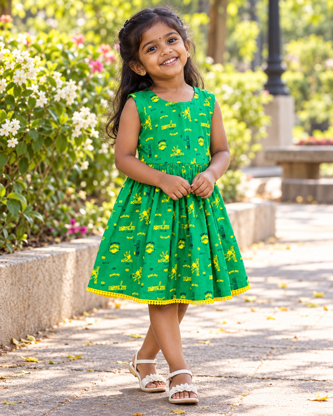 Green Frock With Mega Sleeve - Image 2