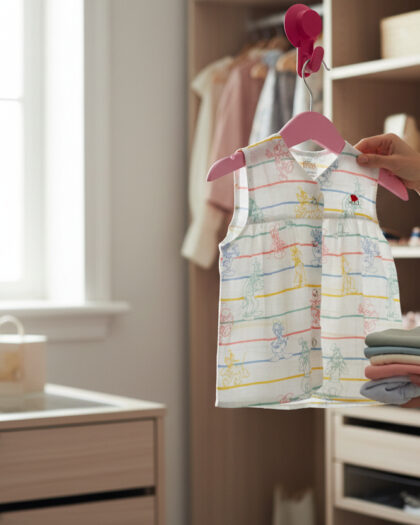 Mickey Mouse Multi Colour Front Yoke Frock