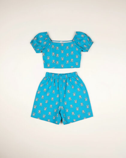 Aquamarine Blue Short & Top