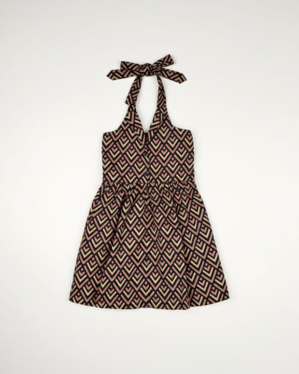 Black Colour Feather Frock