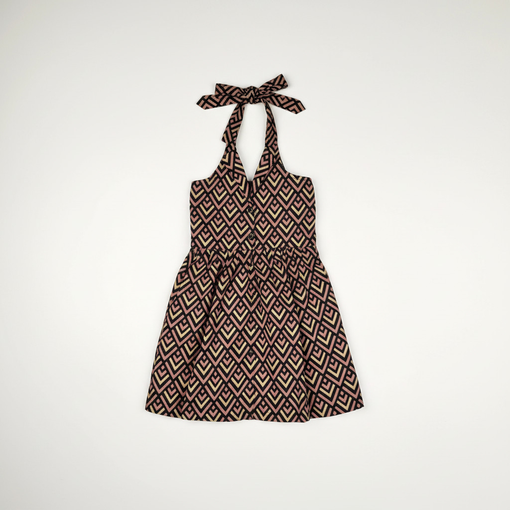 Black Colour Feather Frock