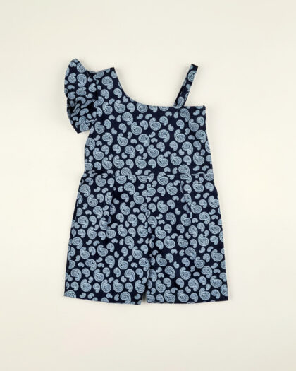 Blue Off Shoulder Jumpsuit/1-2 Year